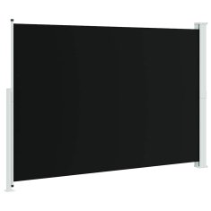 Vidaxl Zložljiva stranska tenda za teraso 200x314 cm črna