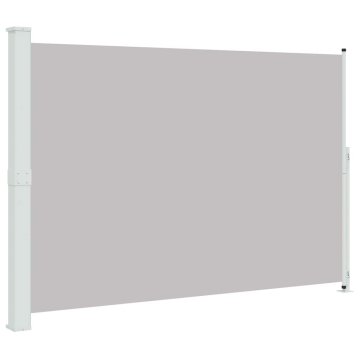 Vidaxl Zložljiva stranska tenda za teraso 200x314 cm siva