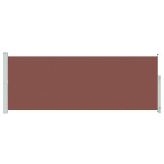 Vidaxl Zložljiva stranska tenda za teraso 180x500 cm rjava