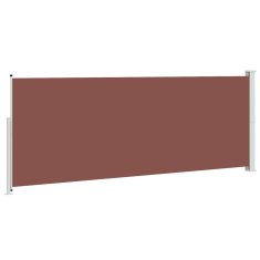 Vidaxl Zložljiva stranska tenda za teraso 180x500 cm rjava