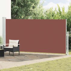 Vidaxl Zložljiva stranska tenda za teraso 180x500 cm rjava