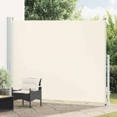 Vidaxl Zložljiva stranska tenda za teraso 220x314 cm krem