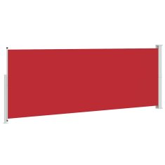 Vidaxl Zložljiva stranska tenda za teraso 180x500 cm rdeča