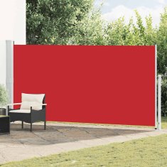 Vidaxl Zložljiva stranska tenda za teraso 180x500 cm rdeča