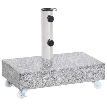 Vidaxl Stojalo za senčnik 45x25x8 cm granitno
