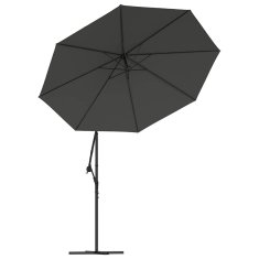 Vidaxl Nadomestno platno za vrtni senčnik antracitna 350 cm