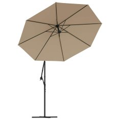 Vidaxl Nadomestno platno za vrtni senčnik taupe 350 cm