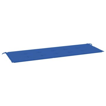 Vidaxl Blazina za vrtno klop modra 150x50x3 cm oxford tkanina