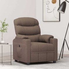 Vidaxl Električni naslanjač taupe blago