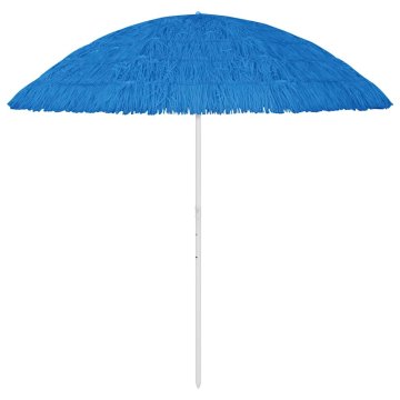 Vidaxl Senčnik za na plažo Hawaii moder 300 cm