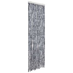 Vidaxl Zavesa proti mrčesu srebrna 56x200 cm šenilja