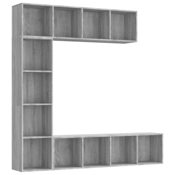 Vidaxl Knjižna omara/TV omara 3-delna 180x30x180 cm