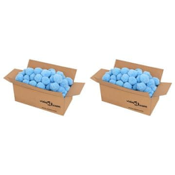 Vidaxl Antibakterijske filtrirne kroglice za bazen modre 1400 g PE