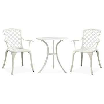 Vidaxl Bistro garnitura 3-delna liti aluminij