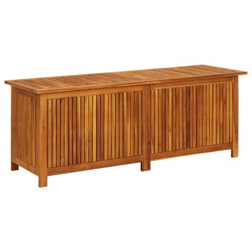 Vidaxl Vrtna škatla za shranjevanje 150x50x58 cm trden akacijev les