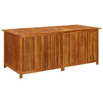 Vidaxl Vrtna škatla za shranjevanje 175x80x75 cm trden akacijev les