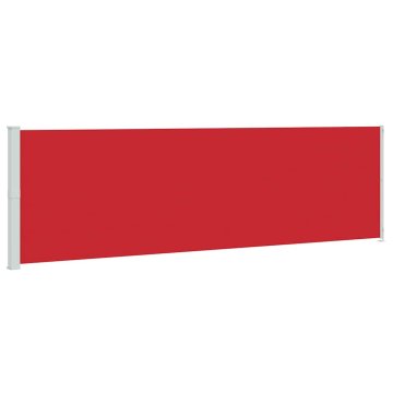 Vidaxl Zložljiva stranska tenda za teraso 180x600 cm rdeča