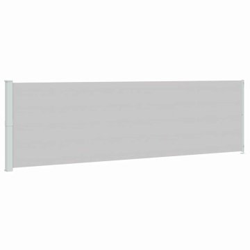 Vidaxl Zložljiva stranska tenda za teraso 180x614 cm siva