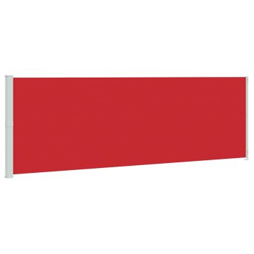 Vidaxl Zložljiva stranska tenda za teraso 200x600 cm rdeča