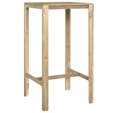 Vidaxl Barska miza 60x60x110 cm impregnirana borovina