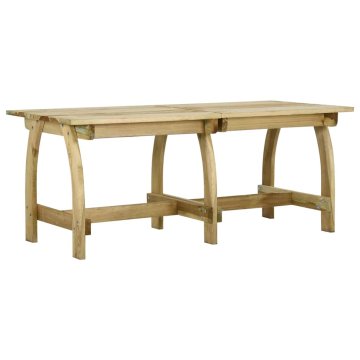 Vidaxl Vrtna miza 220x74x75 cm impregnirana borovina