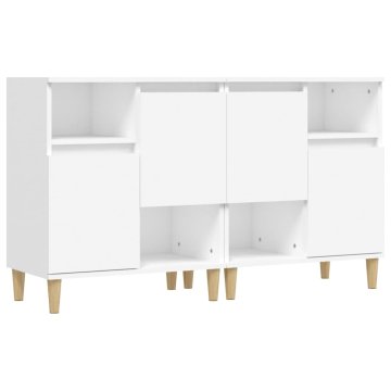 Vidaxl Komoda 2 kosa bela 60x35x70 cm inženirski les