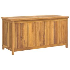 Vidaxl Vrtna škatla 114x50x58 cm trdna tikovina