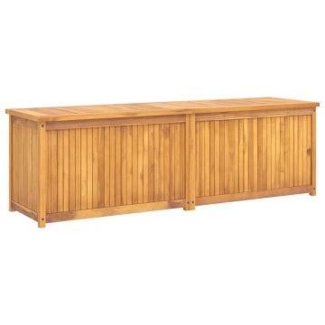 Vidaxl Vrtna škatla 175x50x55 cm trdna tikovina