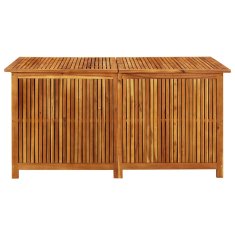 Vidaxl Vrtna škatla za shranjevanje 150x80x75 cm trden akacijev les