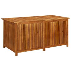 Vidaxl Vrtna škatla za shranjevanje 150x80x75 cm trden akacijev les
