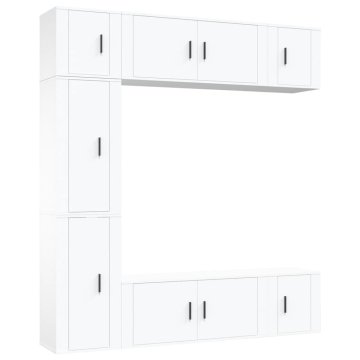 Vidaxl Komplet TV omaric 7-delni inženirski les