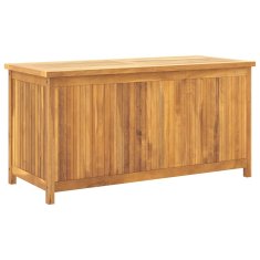 Vidaxl Vrtna škatla 114x50x58 cm trdna tikovina