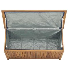 Vidaxl Vrtna škatla 114x50x58 cm trdna tikovina