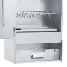 Vidaxl Žar za dimljenje z 1 kg sekancev 44,5x29x83 cm