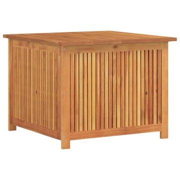 Vidaxl Vrtna škatla za shranjevanje 75x75x58 cm trden akacijev les