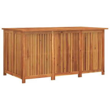 Vidaxl Vrtna škatla za shranjevanje 150x80x75 cm trden akacijev les