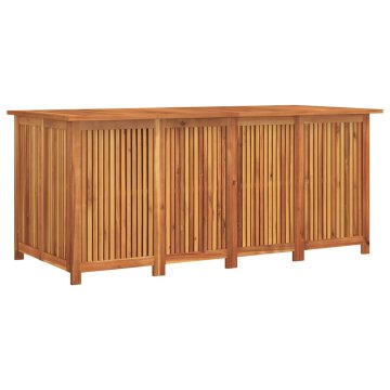 Vidaxl Vrtna škatla za shranjevanje 200x80x75 cm trden akacijev les