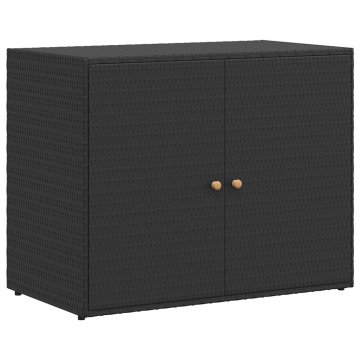 Vidaxl Vrtna omara za shranjevanje 100x55,5x80 cm poli ratan
