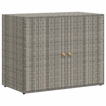 Vidaxl Vrtna omara za shranjevanje 100x55,5x80 cm poli ratan