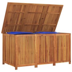 Vidaxl Vrtna škatla za shranjevanje 150x80x75 cm trden akacijev les