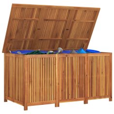 Vidaxl Vrtna škatla za shranjevanje 150x80x75 cm trden akacijev les