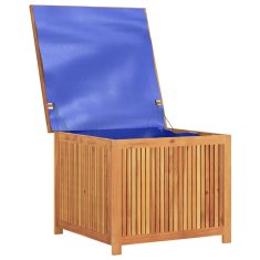 Vidaxl Vrtna škatla za shranjevanje 75x75x58 cm trden akacijev les