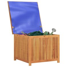 Vidaxl Vrtna škatla za shranjevanje 75x75x58 cm trden akacijev les