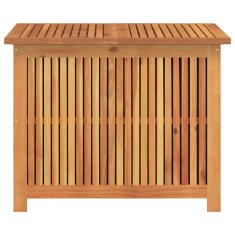 Vidaxl Vrtna škatla za shranjevanje 75x75x58 cm trden akacijev les