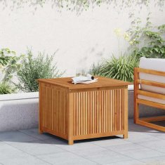 Vidaxl Vrtna škatla za shranjevanje 75x75x58 cm trden akacijev les