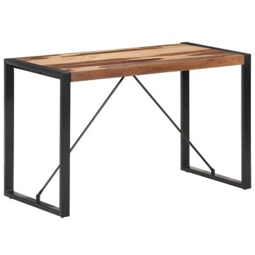 Vidaxl Jedilna miza 120x60x75 cm trden les s finišem iz palisandra