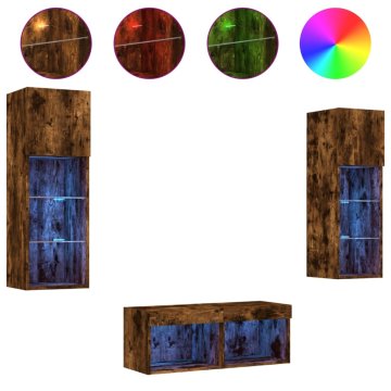 Vidaxl TV stene 40 x 30 x 30 cm Dimljen hrast