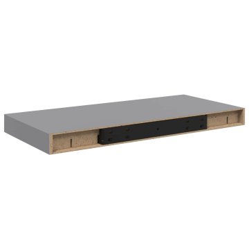 Vidaxl Stenska polica siva 50x23,5x3,8 cm MDF