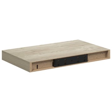 Vidaxl Stenska polica barva hrasta 40x23,5x3,8 cm MDF