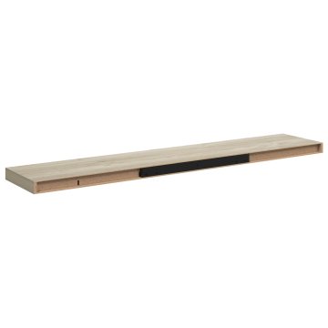 Vidaxl Stenska polica barva hrasta 120x23,5x3,8 cm MDF